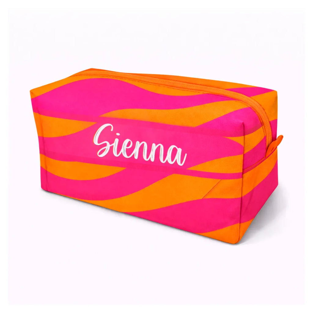 Necessaire Box - Laranja e Rosa