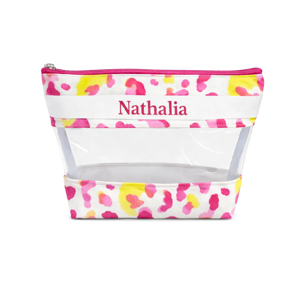 Necessaire Trapézio - Onça Rosa