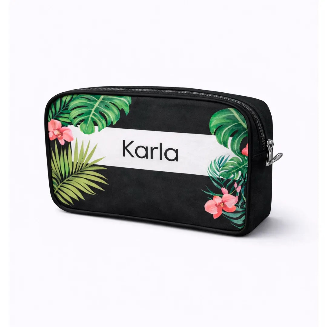 Necessaire Jojo - Folha com Preto