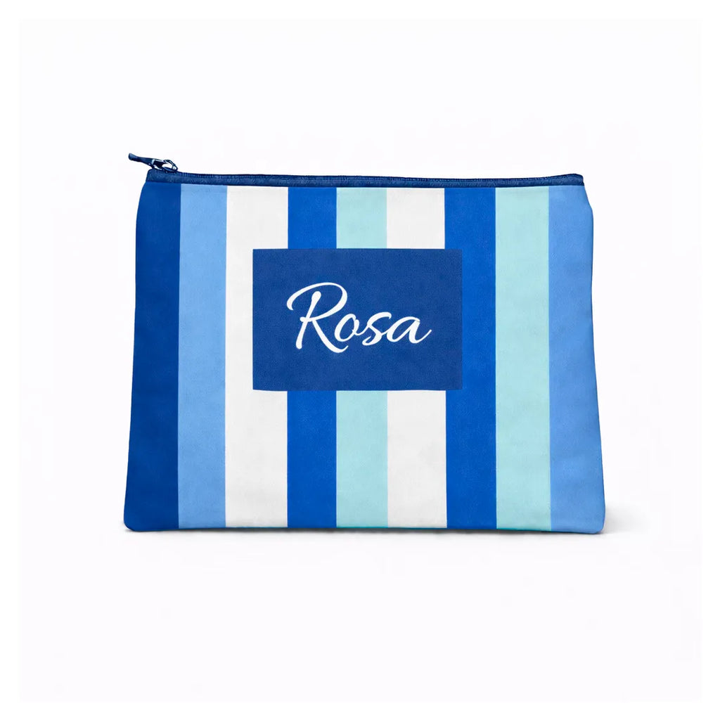 Necessaire Clutch - Listras Azuis