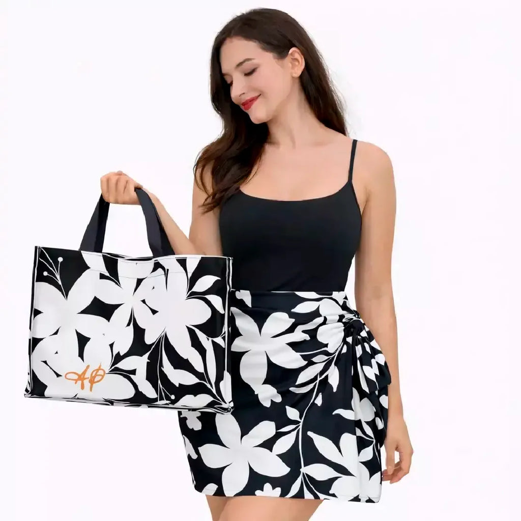 Kit Bolsa e Canga - Preto e Branco