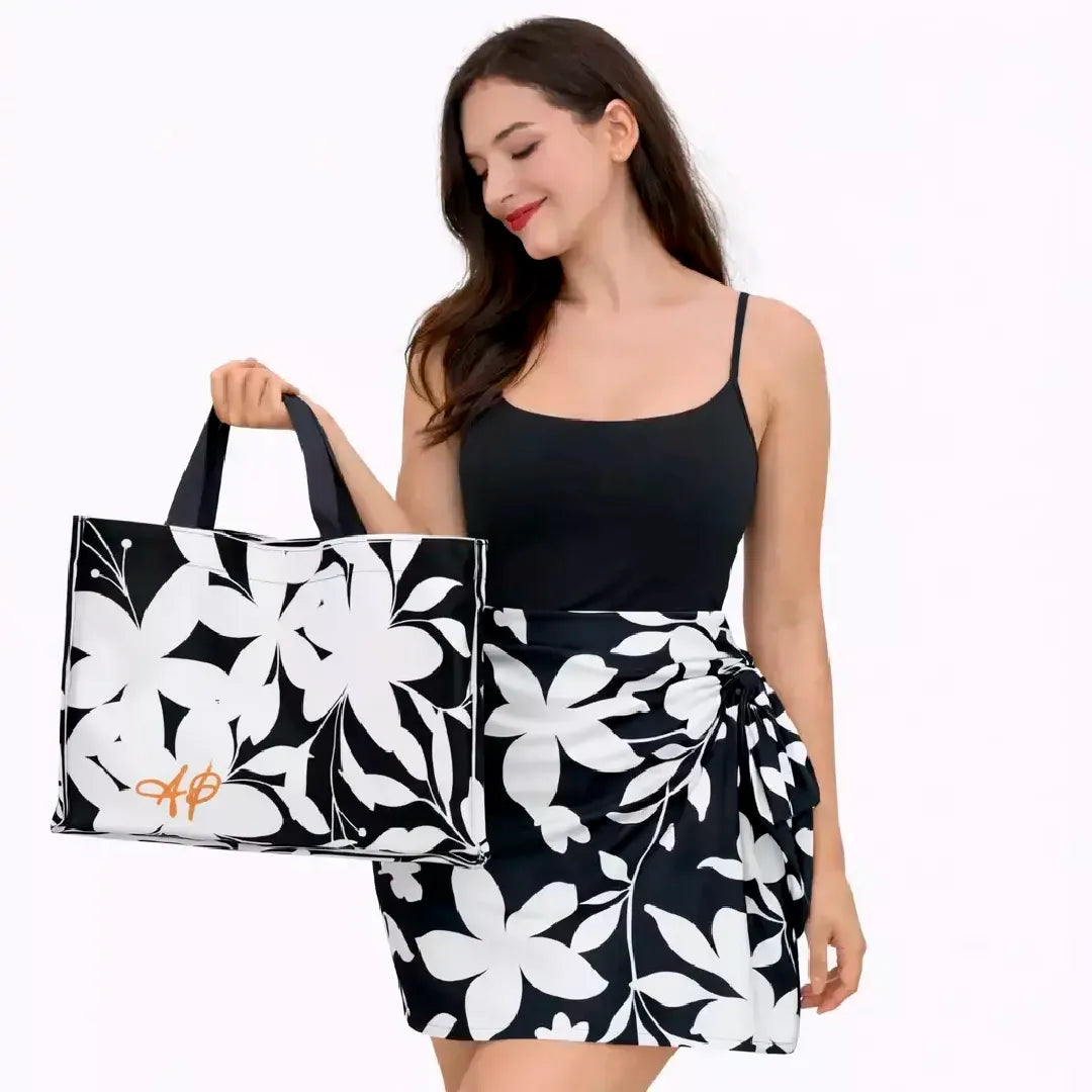Kit Bolsa e Canga - Preto e Branco