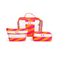 Kit Necessaires M - Rosa e Laranja