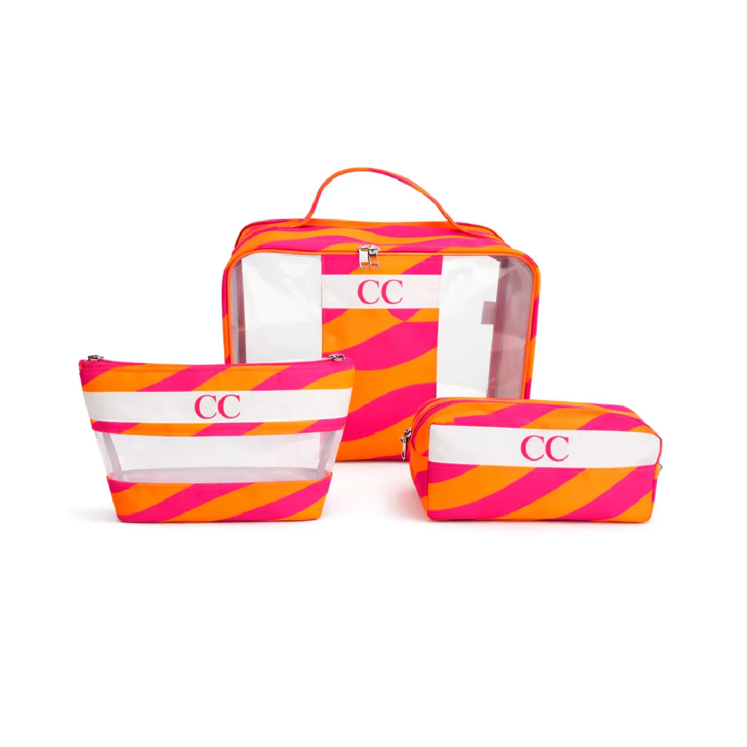 Kit Necessaires M - Rosa e Laranja