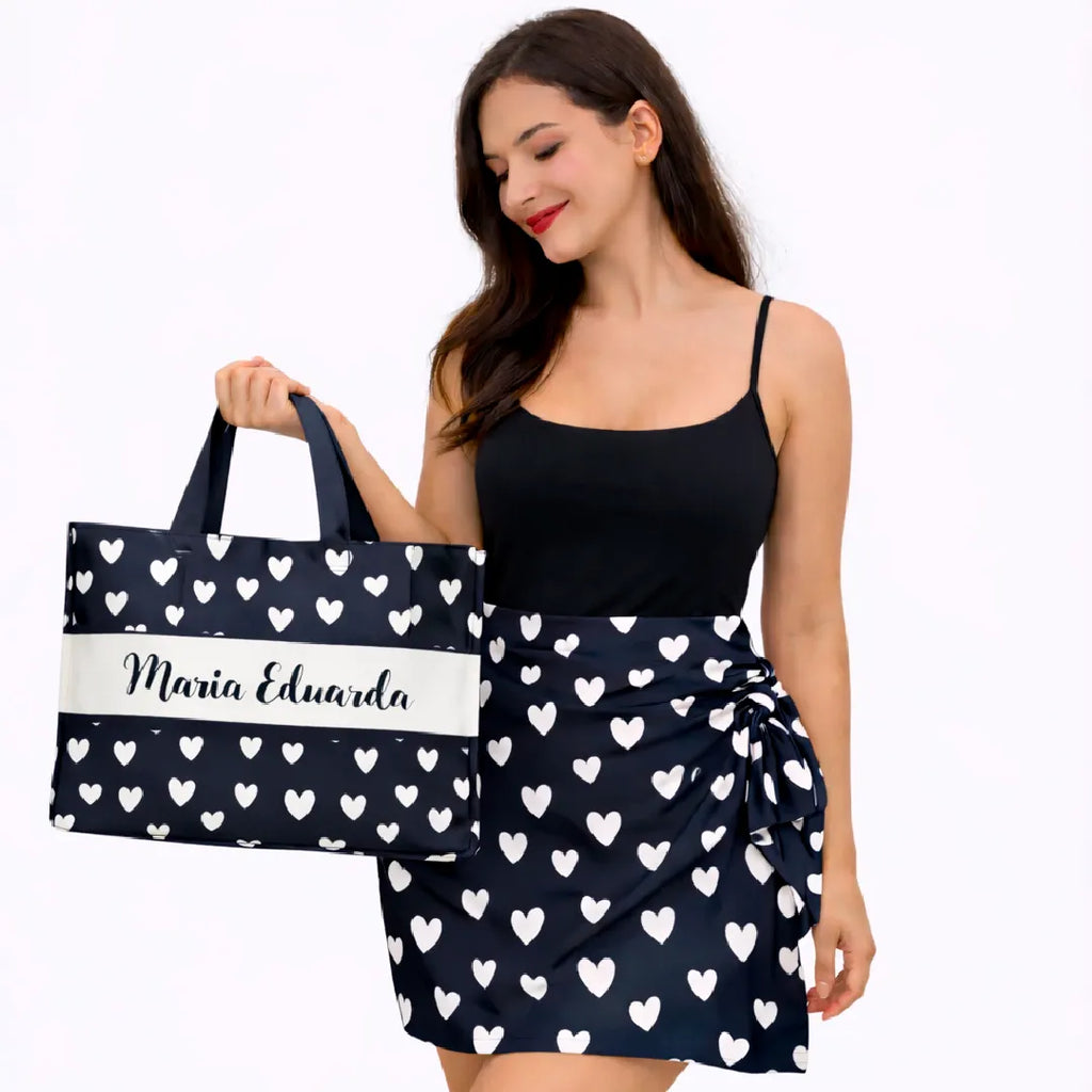 Kit Bolsa e Canga - Corações