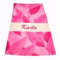 Toalha - Folhas Rosa