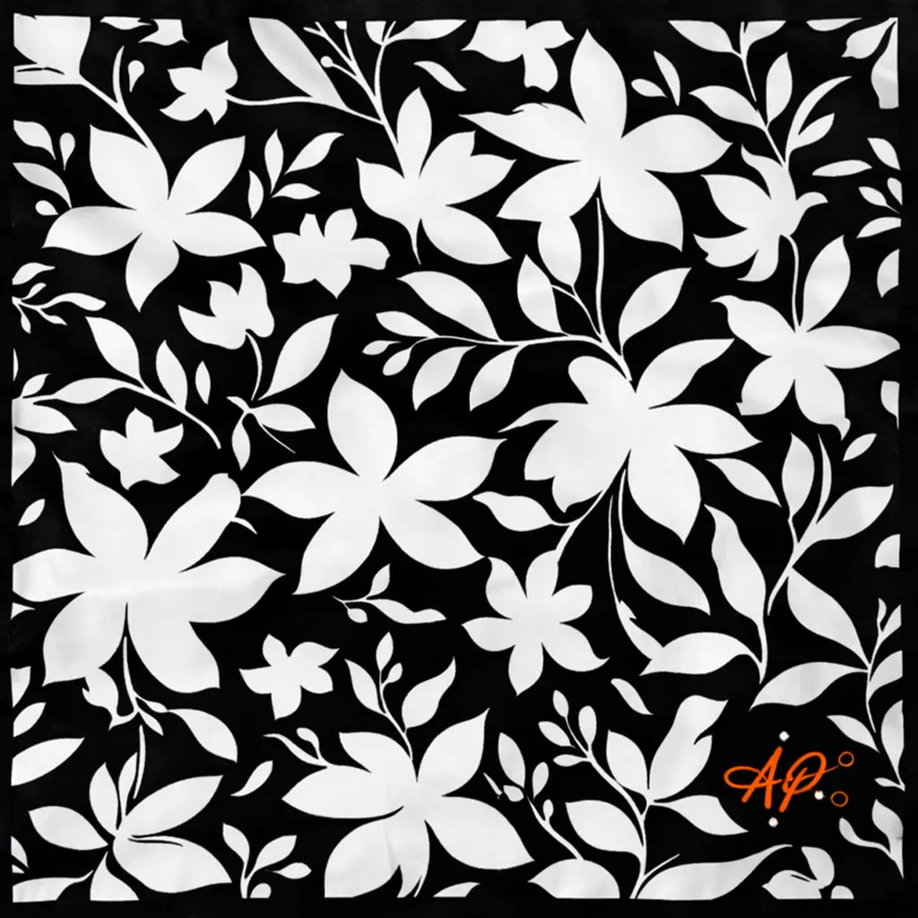 Lenço - Preto e Branco