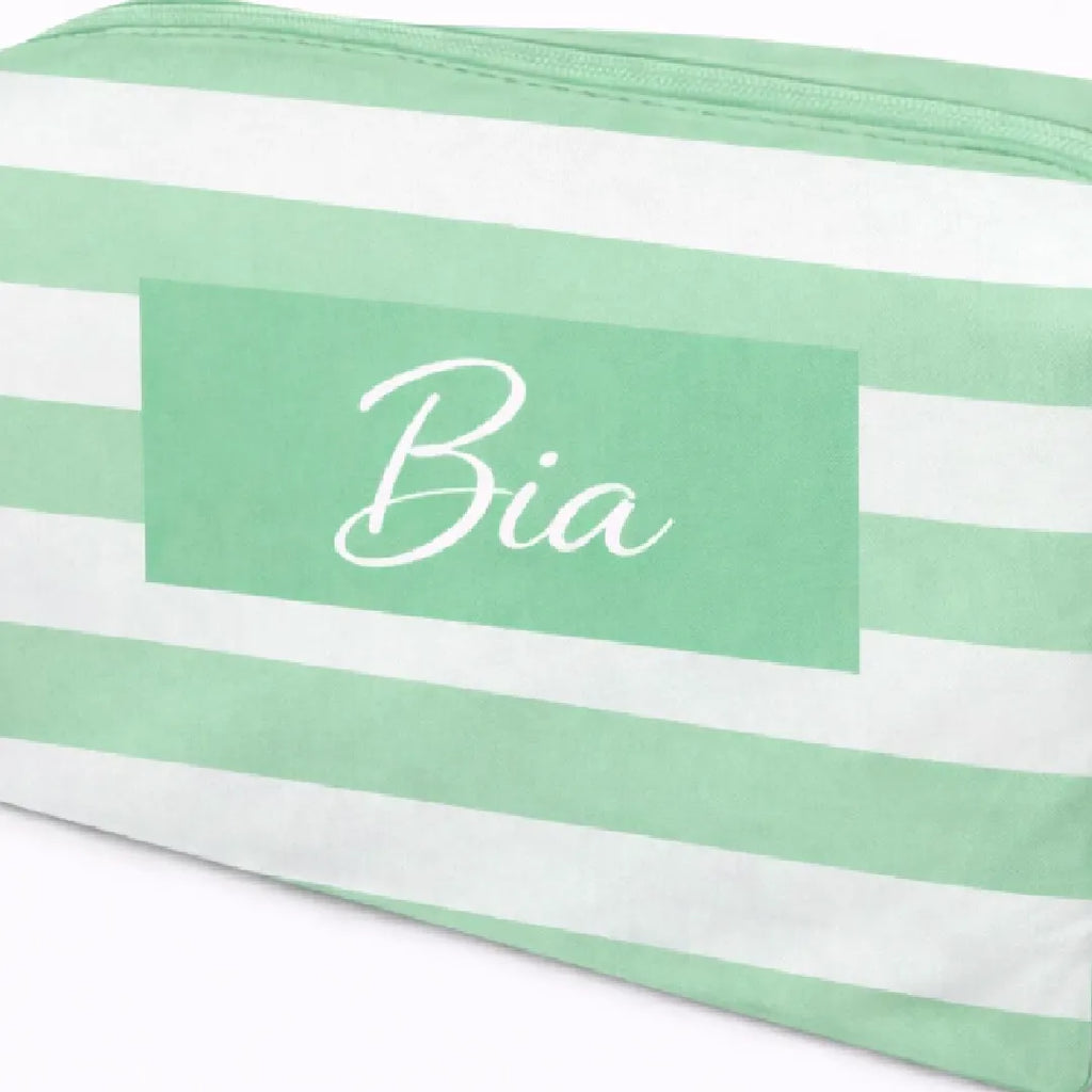 Necessaire Box - Listras Verdes