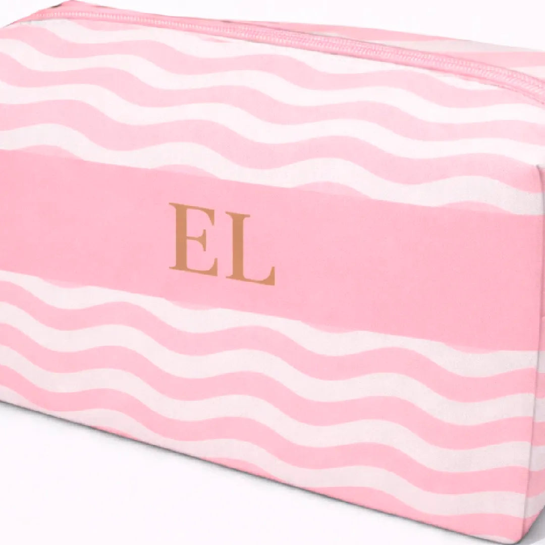Necessaire Box - Ondas Rosas