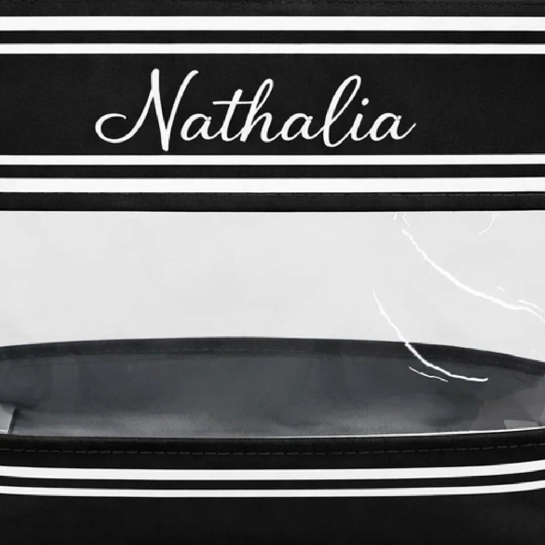 Necessaire Trapézio - Preto e Branco