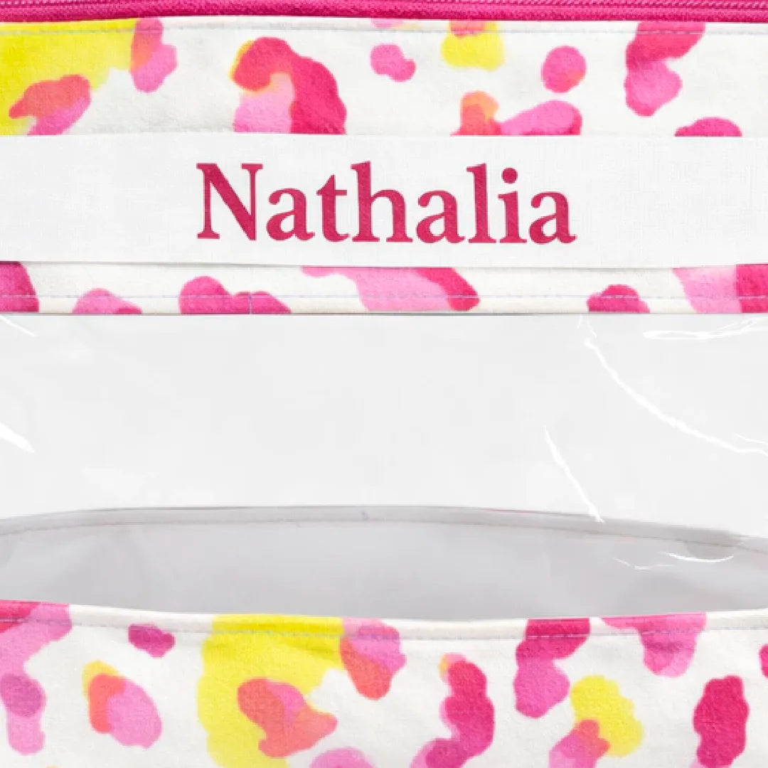 Necessaire Trapézio - Onça Rosa