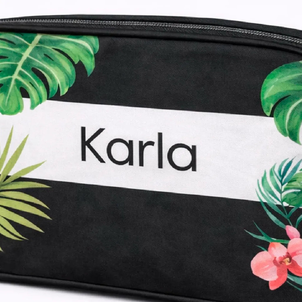 Necessaire Jojo - Folha com Preto