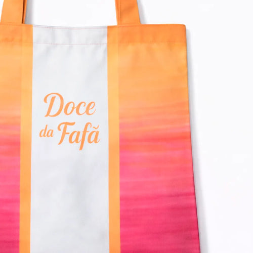 Bolsa Ecobag - Rosa e Laranja