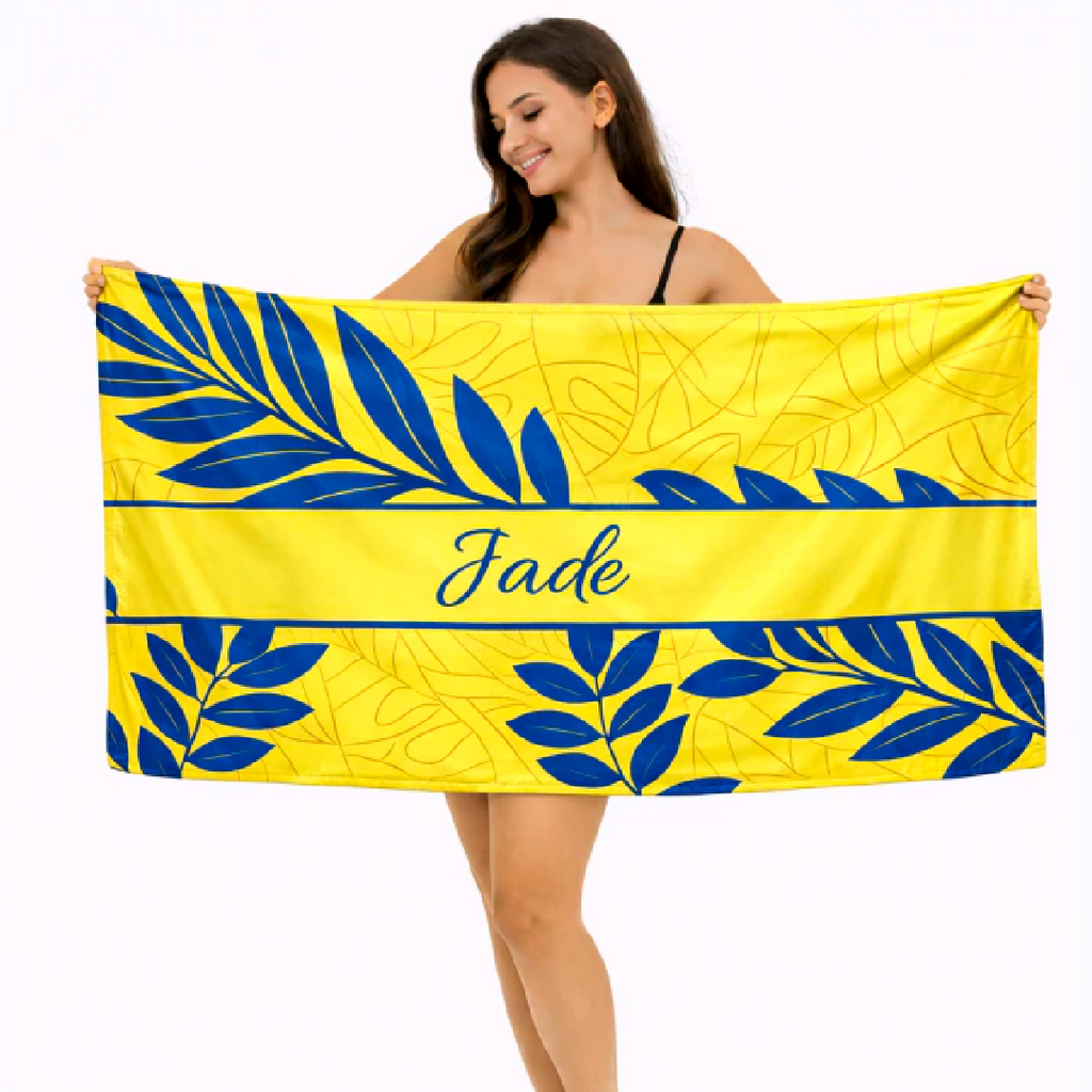 Kit Bolsa e Canga - Amarelo com azul